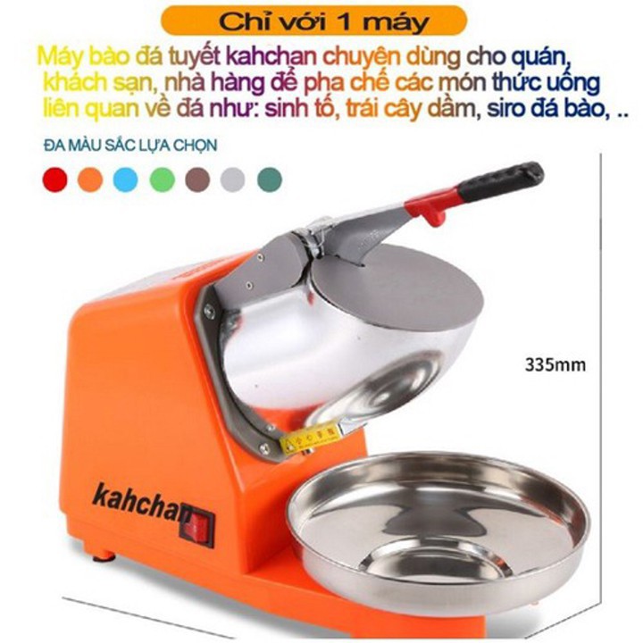 Máy Bào Đá Tuyết Siêu Mịn 300W 2 Lưỡi Dao 2 Nắp