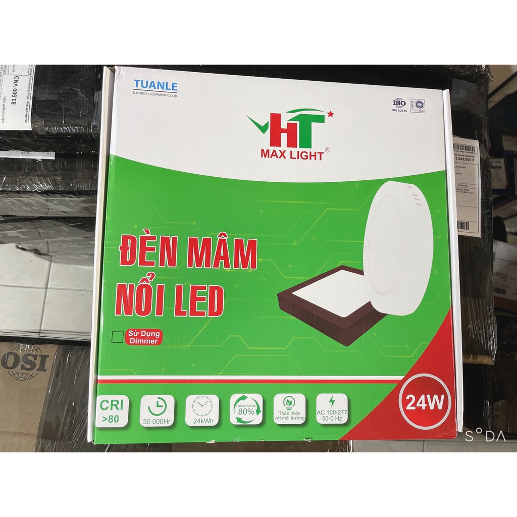 Đèn LED Ốp Trần 24w Tròn/Vuông Siêu Sáng - Tiết Kiệm Điện Năng [ Đèn LED Ốp Nổi ]