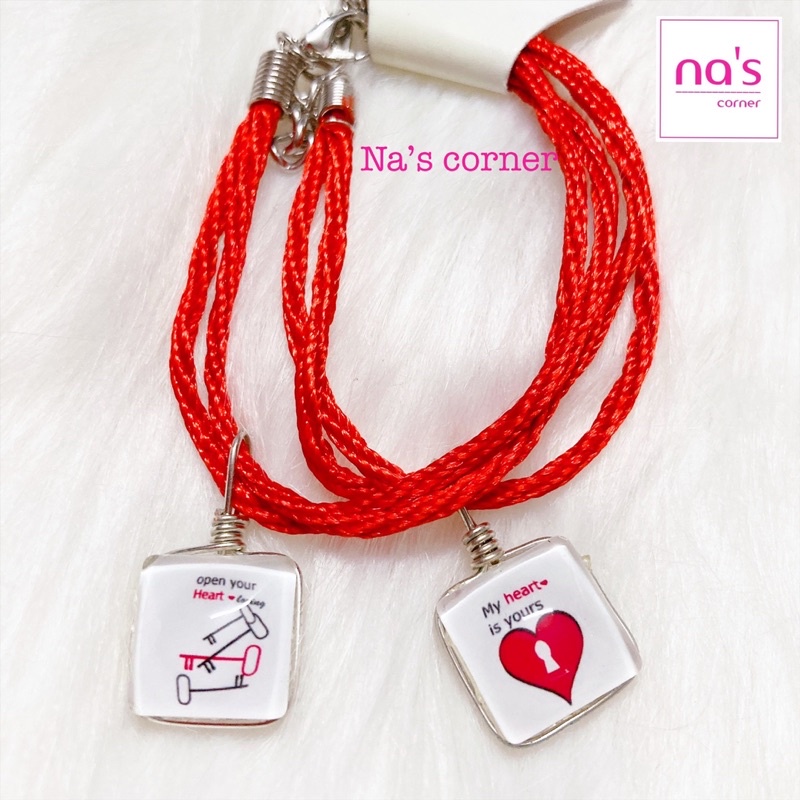 NHIỀU MẪU - 2 Vòng tay lắc tay dây bện cặp đôi đỏ (2 cái)