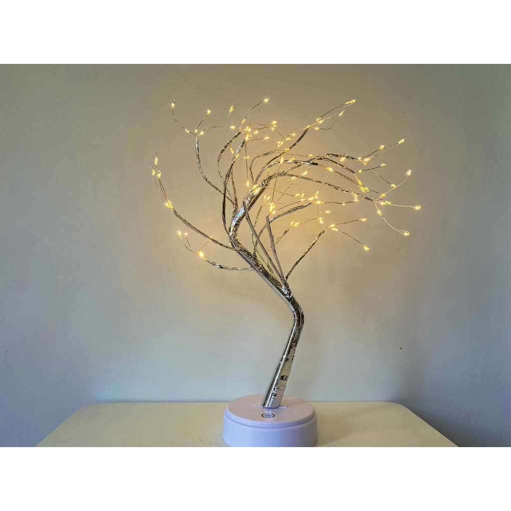 Đèn Led  Để Bàn Hình Cây / Đèn Led Ngủ Tạo Hình Cây Sáng Tạo Dây Đồng Dùng Pin hoặc USB Cho Phòng Ngủ Trang Trí Nội Thất