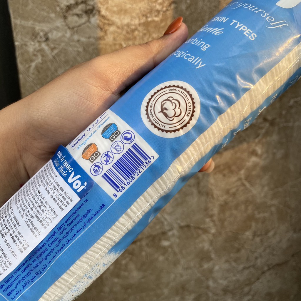 Bông tẩy trang hữu cơ VOI 140 miếng siêu tiết kiệm