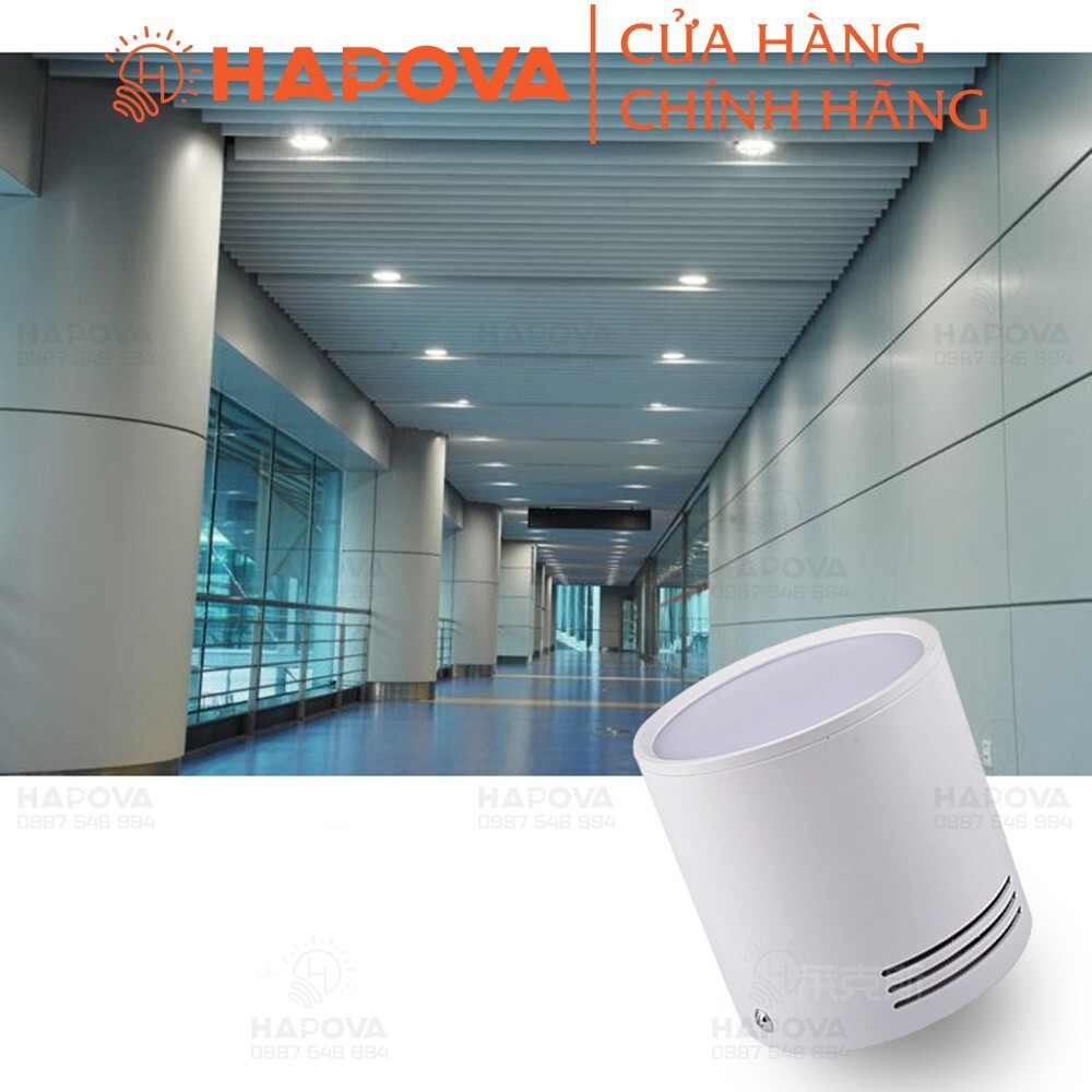 Đèn ống bơ HAPOVA MAZIN DR 0740 Kích thước 100 x100mm 3 màu Ánh sáng