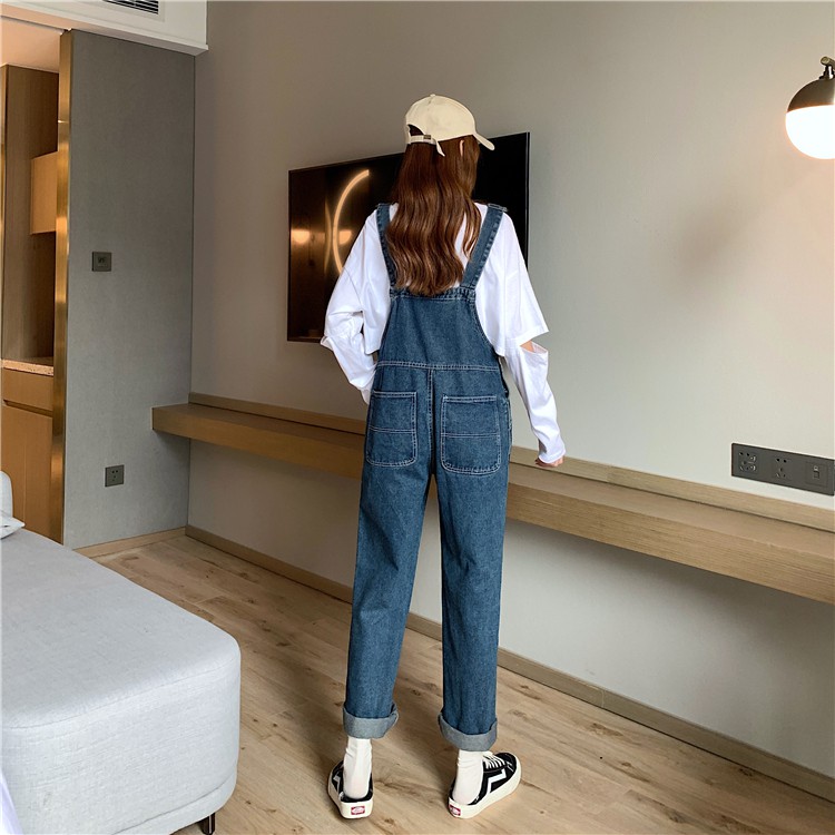 SẴN M Yếm Bò Dài Dành Cho Bạn Nữ - Đủ Size - Màu Xanh Đậm | BigBuy360 - bigbuy360.vn