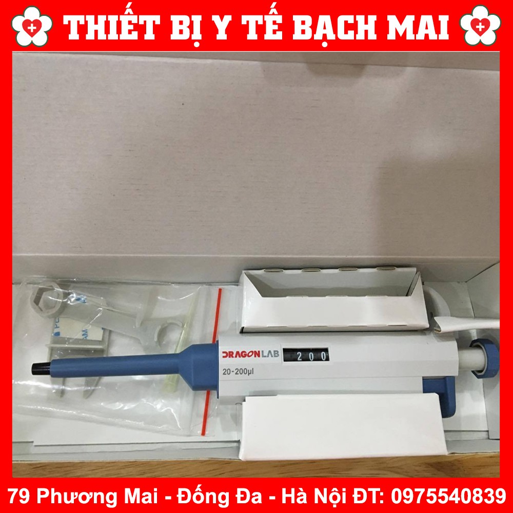 Micropipet Tự Động DRAGON LAB - Dùng Trong Phòng Thí Nghiệm - Dải Đo Từ 2 - 5000 Ul