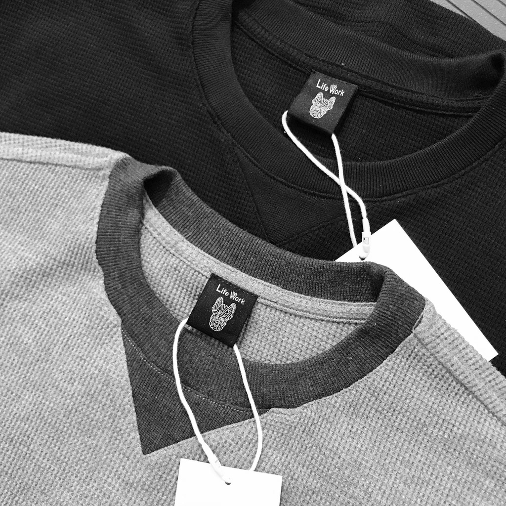 Áo thun unisex túi hộp, chất liệu thun tổ ong dày mịn, form rộng tay lỡ cá tính 9755