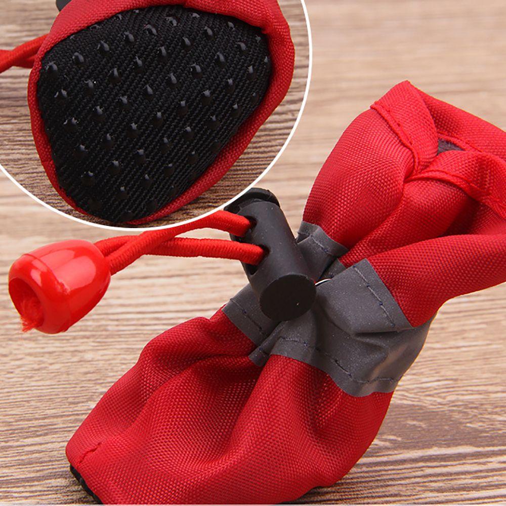 1 Bộ 4 Giày Boot Bảo Vệ Chống Trượt Chống Nước Chống Bỏng Cho Thú Cưng