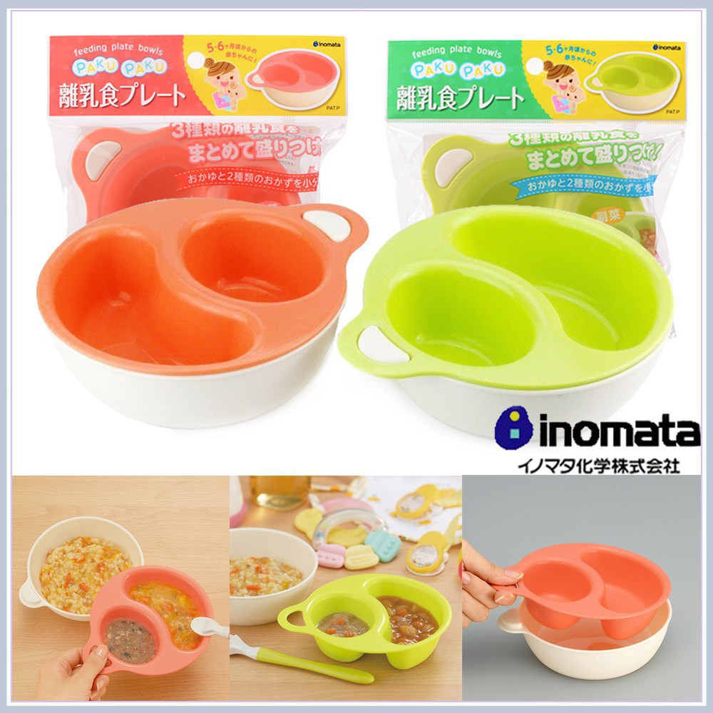 {HÀNG NHẬT} Bát ăn dặm chia ngăn Inomata