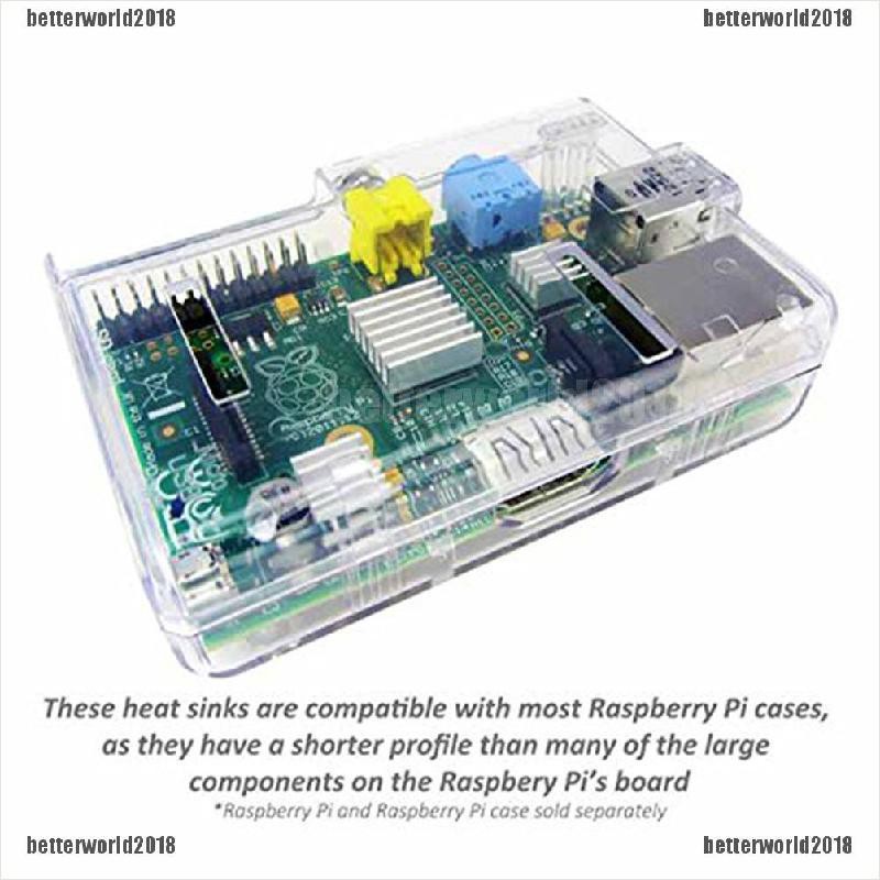 [Better] Aluminum Heatsink x3pcs - Protect OverClocking Raspberry Pi 2 & Model B [World] | BigBuy360 - bigbuy360.vn