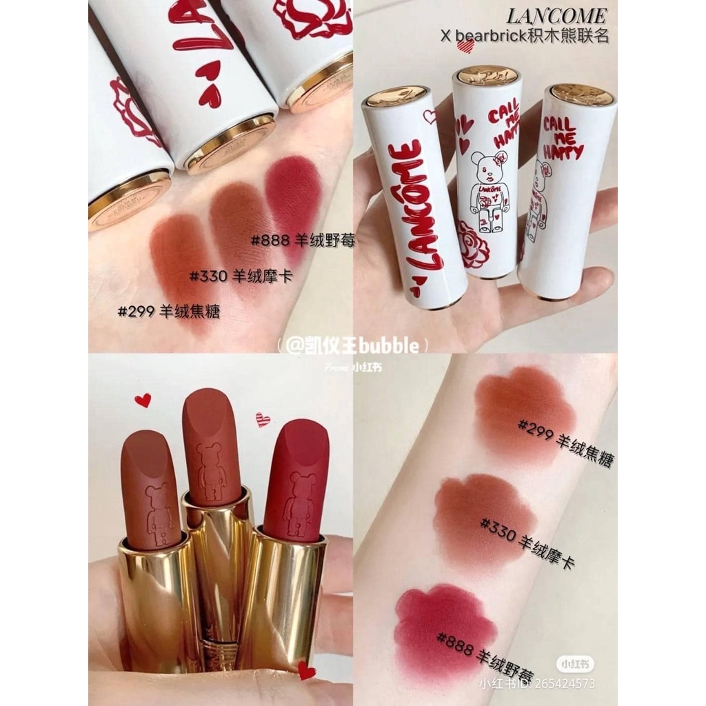 Son môi Lancome kết hợp với BE@RBICK bản limitted siêu hiếm