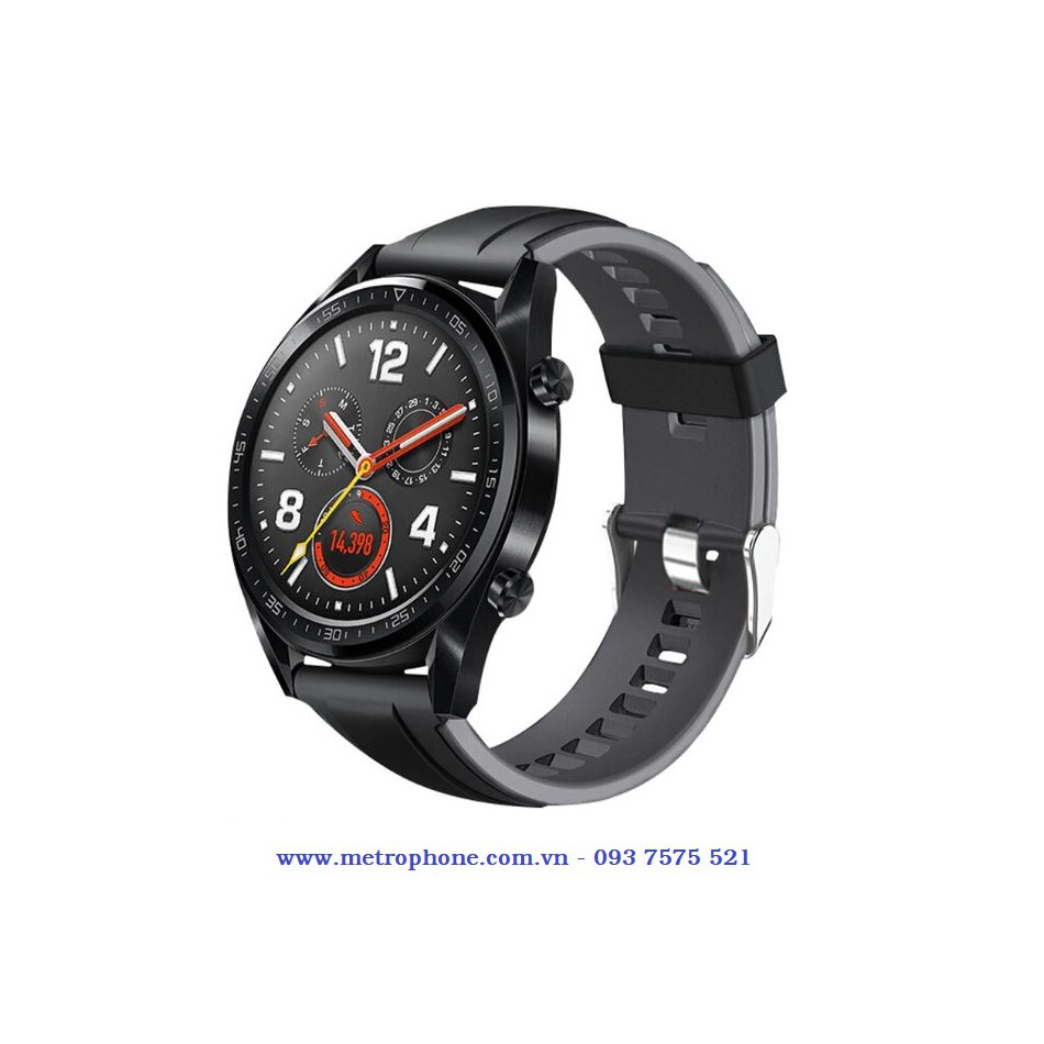 Dây cao su 2 lớp dùng thay thế dây cho đồng hồ Gear S3 Classic  / Frontier / Huawei Watch GT / GT 2 / Galaxy Watch 46mm