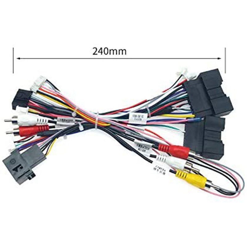 Ô tô 16PIN Dây nguồn âm thanh Radio Khai thác với Hộp Canbus cho Ford Focus F150 Kiểm lâm 2012-2015