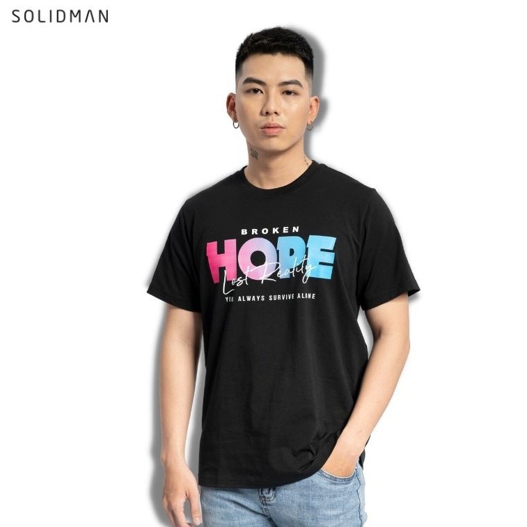 Áo thun Unisex nam nữ Solidman thun cotton siêu mát, thấm hút mồ hôi tốt, giặt máy thoải mái vẫn giữ nguyên phom