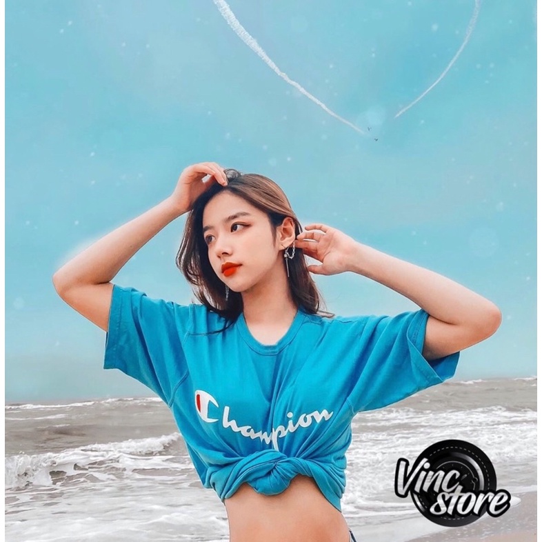 Áo thun CHAMPION Printed Logo tagless unisex Chính Hãng