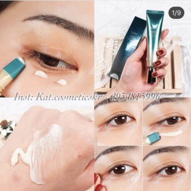 Kem mắt AHC bản mới nhất 2021 SEASON 9 YOUTH LASTING REAL EYE CREAM FOR FACE