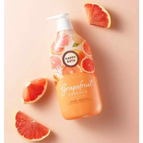 Sữa Tắm Trắng Da Hương Bưởi Tươi Mát Happy Bath Grapefruit Essence Cooling Body Wash 900ml Hàn Quốc Chính Hãng