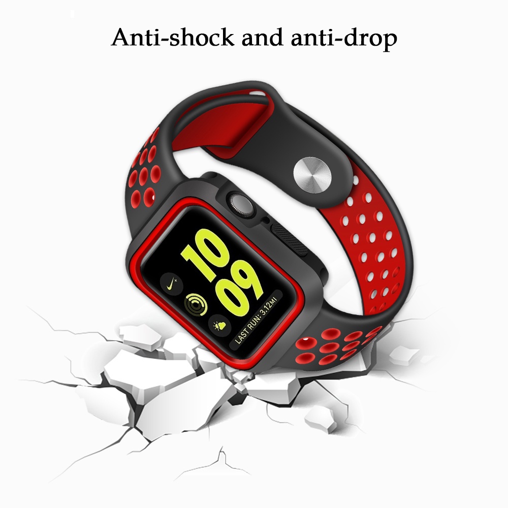 Ốp Silicone Mềm Bảo Vệ Đồng Hồ i Watch 45mm 44Mm 40Mm 42Mm 38Mm samrt watch Series 7 6 5 4 3 SE 41Mm