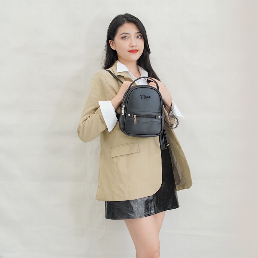 Balo da nữ, balo nữ thời trang mini dễ thương đi chơi nhiều ngăn đựng đồ dùng cá nhân ULZ0038