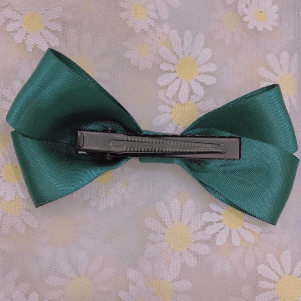 [Handmade] Kẹp tóc nơ nhỏ vải satin xinh xắn dễ thương phong cách Hàn Quốc nhiều màu sắc