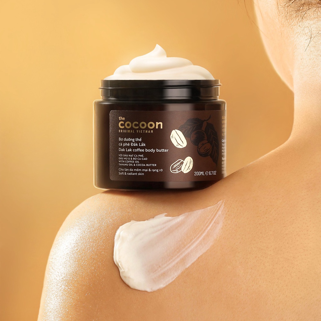 Bơ Dưỡng Thể Cocoon Dak Lak Coffee Body Butter Từ Cà Phê Đắk Lắk 200ml