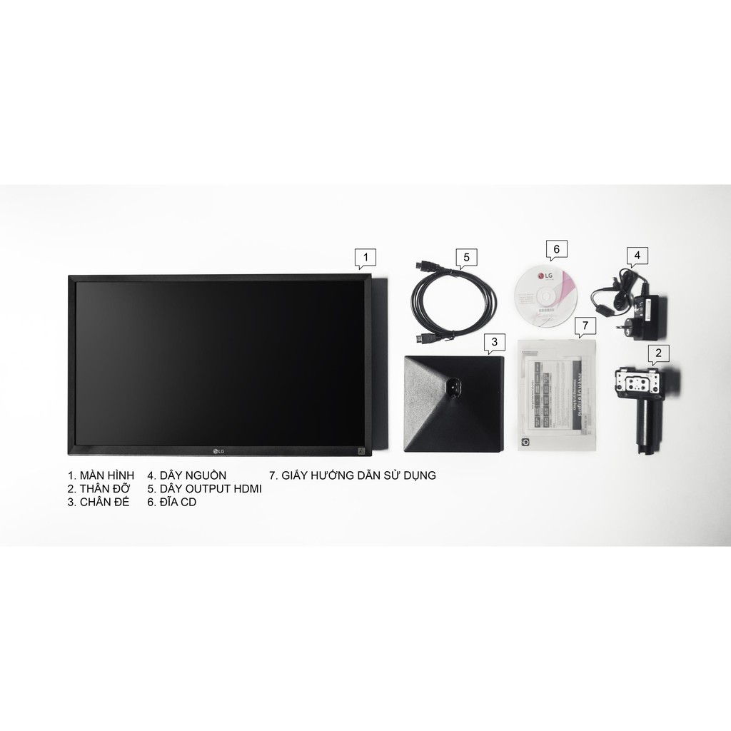 Màn hình máy tính LCD LG 24MK600M-B 24'  IPS, Full HD, không viền 3 cạnh, Chống chói - Hàng chính hãng