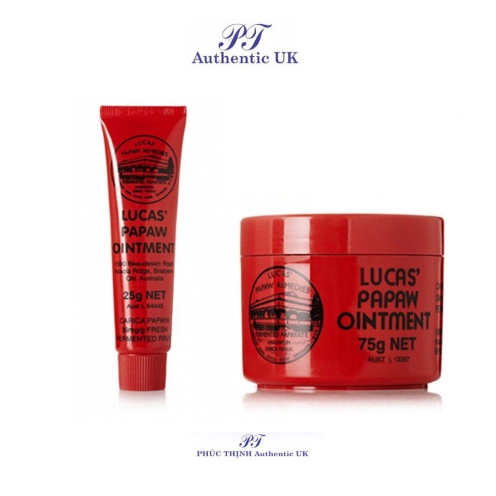 Kem Đu Đủ Đa Năng Bôi Ngoài Da Lucas Papaw Ointment/ Grandpawpaw, Úc Giúp Mờ Sẹo, Chàm