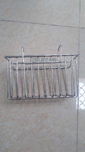 Rổ để đồ rửa chén Inox 304 - Giá để chai nước rửa chén, miếng rửa chén