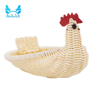 Rổ mây đựng trái cây trang trí phòng khách