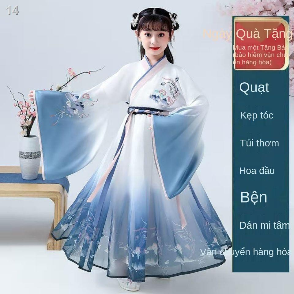 GVáy Hanfu dành cho trẻ em gái mùa hè 2021 New Tang Suit Trung Quốc Phong cách siêu cổ tích Zhongda Áo khoác
