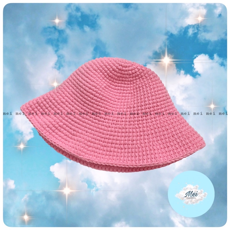 NÓN BUCKET HAT LEN MÓC MÀU TRƠN ĐƠN GIẢN CÁ TÍNH- Basic Bucket hat len handmade