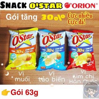Bánh snack khoai tây Ostar/ Swing/ Lays nhiều vị 63gr