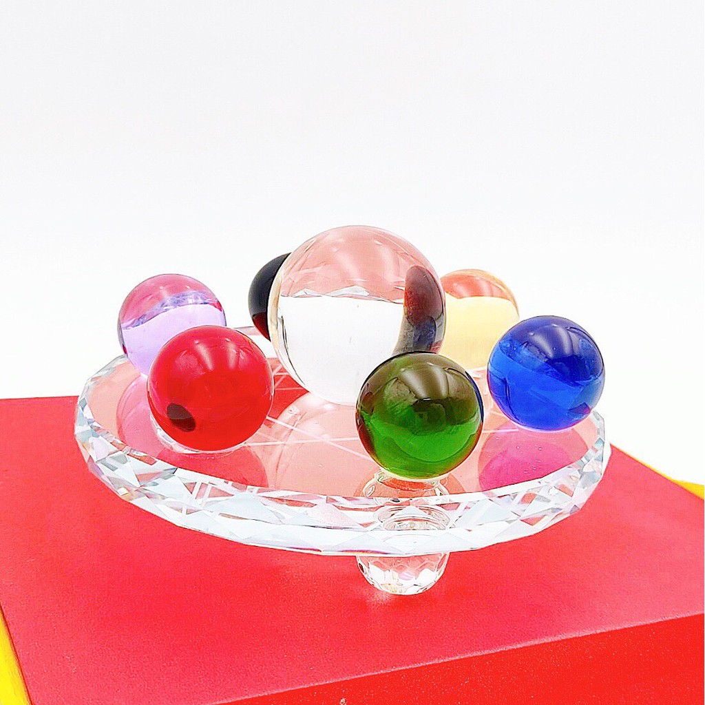 Bộ thất tinh trận thủy tinh 7 màu phong thủy tài lộc | BigBuy360 - bigbuy360.vn