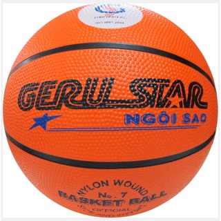 Bóng rổ geru star- size số 7, số 6, số 5 , số 3 - - loại cao su - bóng rổ học đường