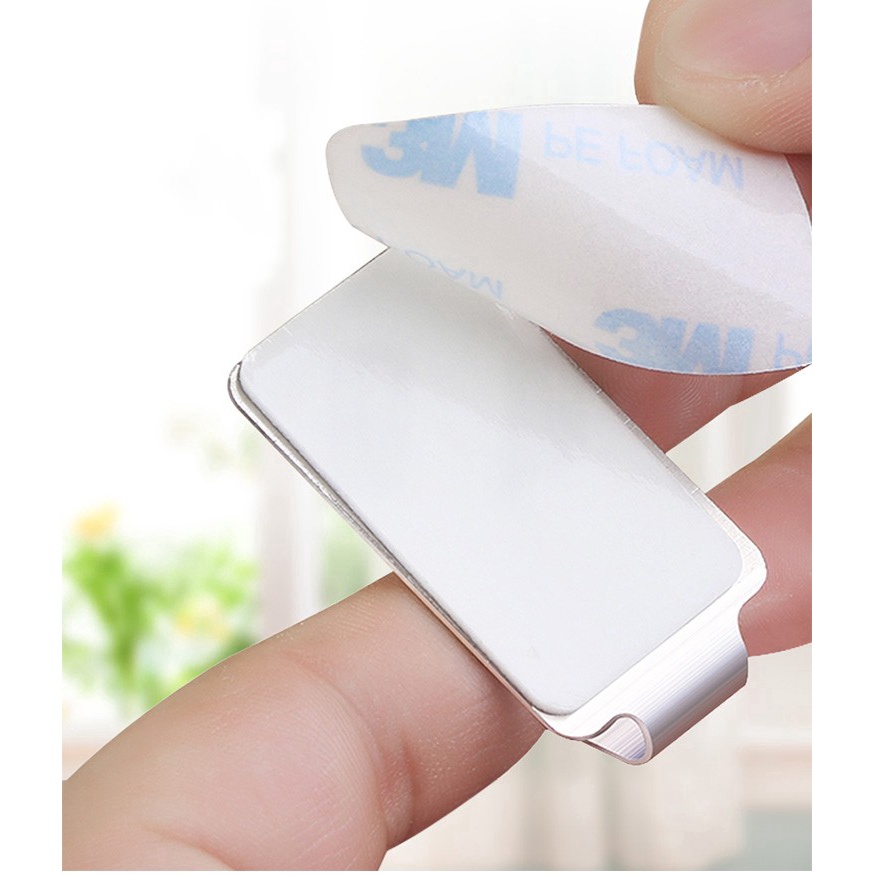 Set 2 Móc Treo Đồ Dán Tường Bằng Thép Không Gỉ