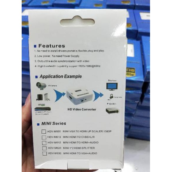 Bộ Chuyển Đổi HDMI2AV / HDMI Sang AV RCA / MINI HDMI2AV
Đầu Chuyển Đổi RCA Chuyên Dụng Tiện Lợi | BigBuy360 - bigbuy360.vn