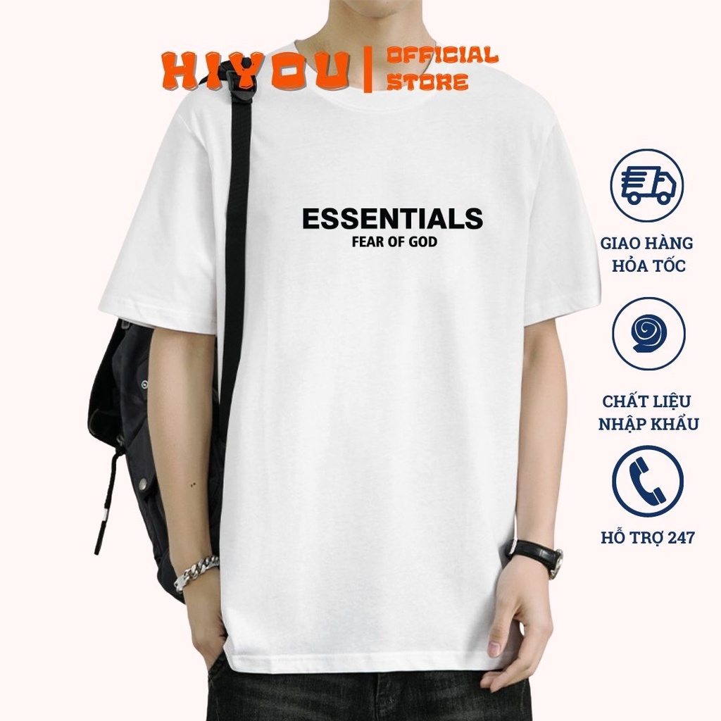 Áo Thun Cotton Nam Nữ,  Essential  Oversize Form Rộng, Nam Nữ Unisex, Chất Liệu 100% Cotton Cao Cấp Mềm Mịn Thoáng Mát