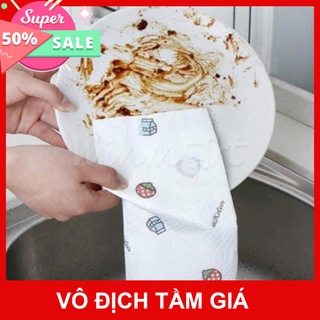 Cuộn khăn giấy lau bếp đa năng 50 tờ..