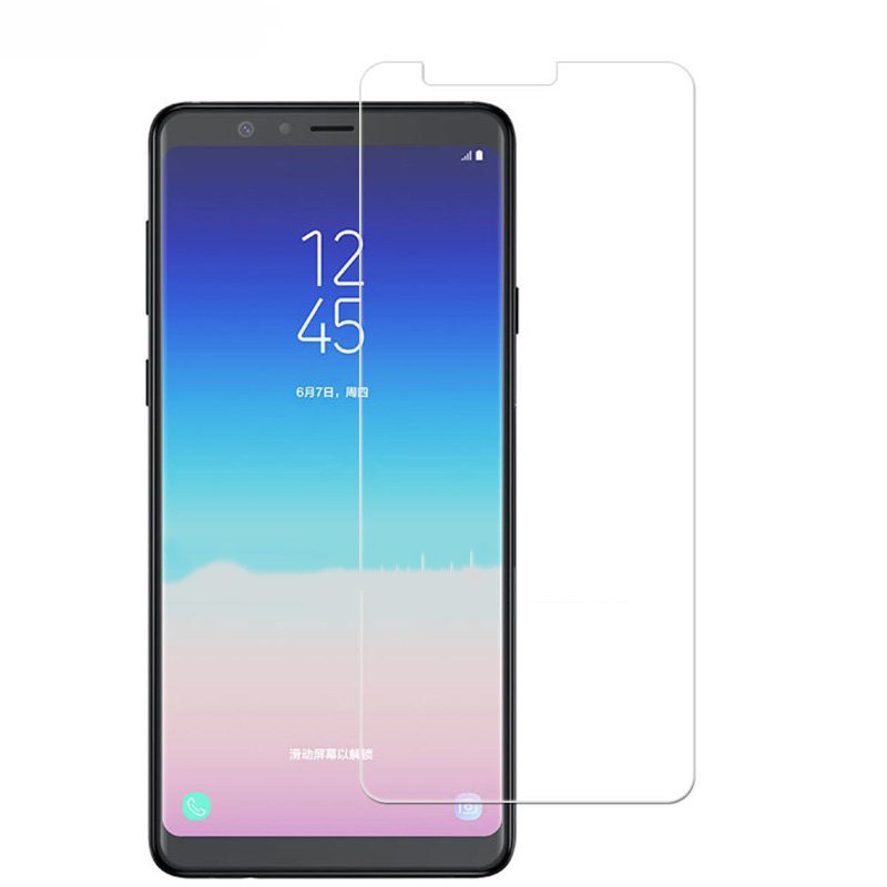 KÍNH CƯỜNG LỰC SAMSUNG GALAXY A8 STAR trong suốt, có giấy lau