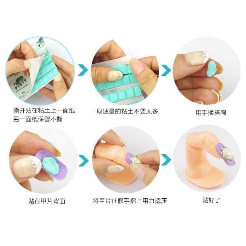 Đế Tập Vẽ Nail, Sét Đế Bàn Cờ, Băng Keo dính Dán Đế [Thanh Vy Nail]