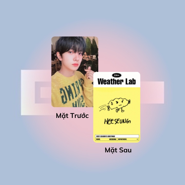 SET 7 CARD 2022 SEASON’S GREETINGS ENHYPEN - UNOFFICIAL