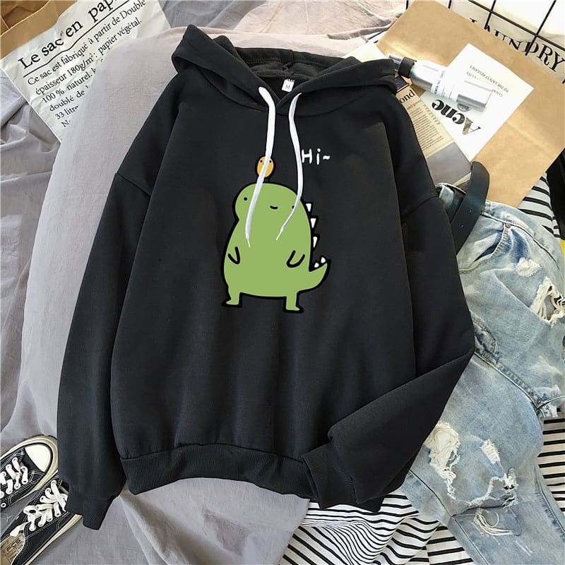 Dễ Thương Áo Hoodie In Hình Quái Vật Ngộ Nghĩnh Đáng Yêu Cho Bạn Gái