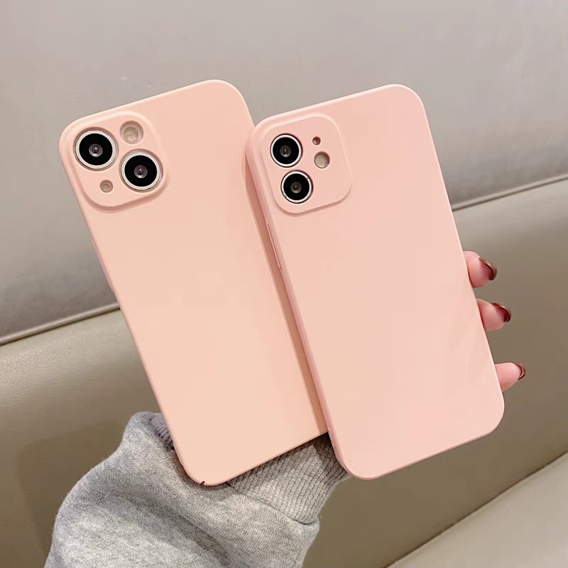 🌸 𝐂𝐨́ 𝐬𝐚̆̃𝐧 𝐜𝐡𝐨 𝐢𝐏𝐡𝐨𝐧𝐞 𝟏𝟑🌸 Ốp chống bẩn full 4 cạnh vuông cho iphone - Ốp dập logo chống bẩn, full hộp