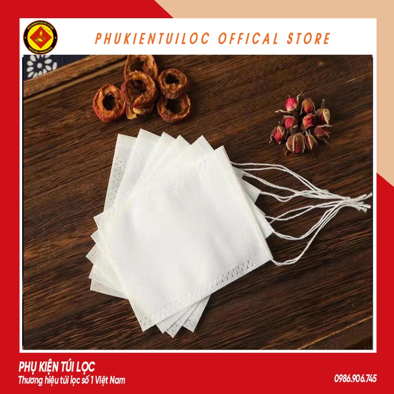 Túi lọc pha cà phê Cold Brew chất liệu vải nhỏ gọn tiện lợi có dây rút, Túi lọc Trà Cà phê ủ lạnh nhiều kích thước