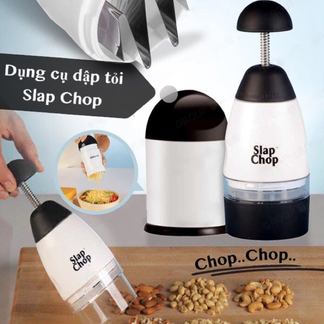 Dụng Cụ Dập Tỏi Slap Chop Đa Năng Cực Tiện Dụng Máy Say Dập Tỏi Ớt Đa Năng