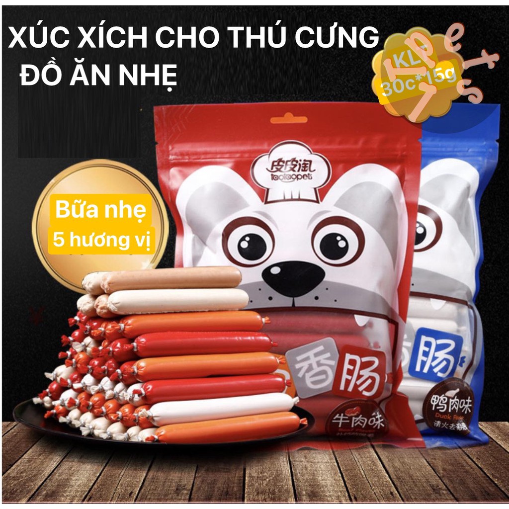 [Mã 208FMCGSALE giảm 8% đơn 500K] XÚC XÍCH CHO CHÓ MÈO TAOTAOPET