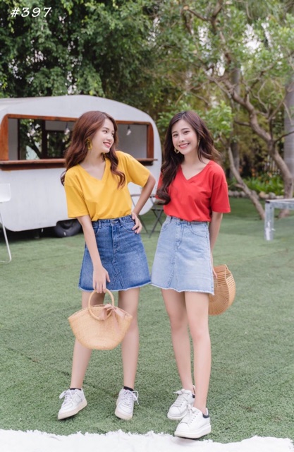 Chân váy jeans lưng cao-MSCV05 | BigBuy360 - bigbuy360.vn