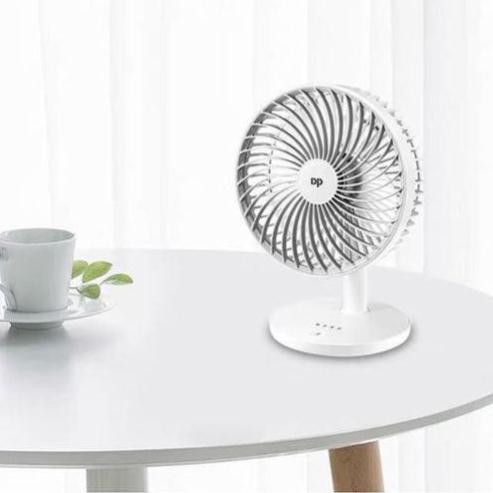 Quạt sạc pin để bàn DP 7625 chính hãng siêu mát pin lâu