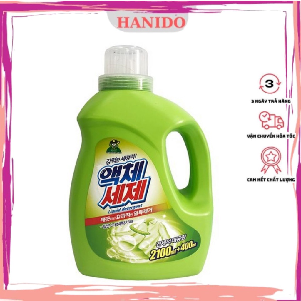 Nước giặt diệt khuẩn siêu sạch đậm đặc Sandokkaebi Hàn Quốc 2.5L