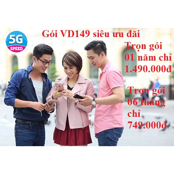 SIM 4G Vinaphone DATA SIÊU KHỦNG 120GB/Tháng