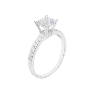 Nhẫn nữ đính Pha Lê Kim cương Ý- Trang sức bạc Panmila