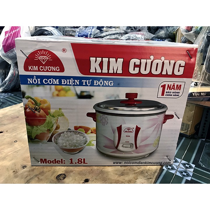 Nồi cơm điện 1.8 lít Kim Cương KC 1.8L